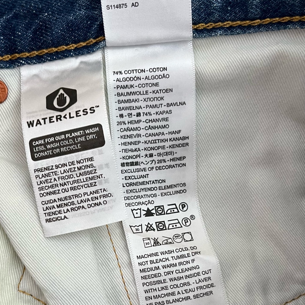 NWT Levi's 50s Straight Denim Jeans Medium Rinse Blue Size 36 - Picture 10 of 11